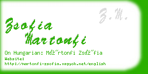 zsofia martonfi business card